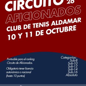 Cartel torneo Aldamar (Alicante)