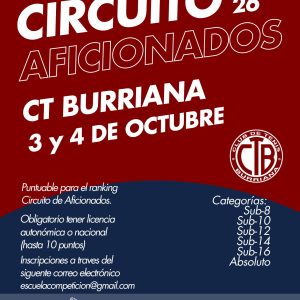 Cartel torneo Burriana
