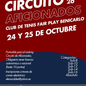 Cartel torneo Fair Play Benicarló