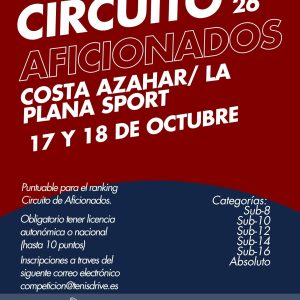 Cartel torneo Costa Azahar