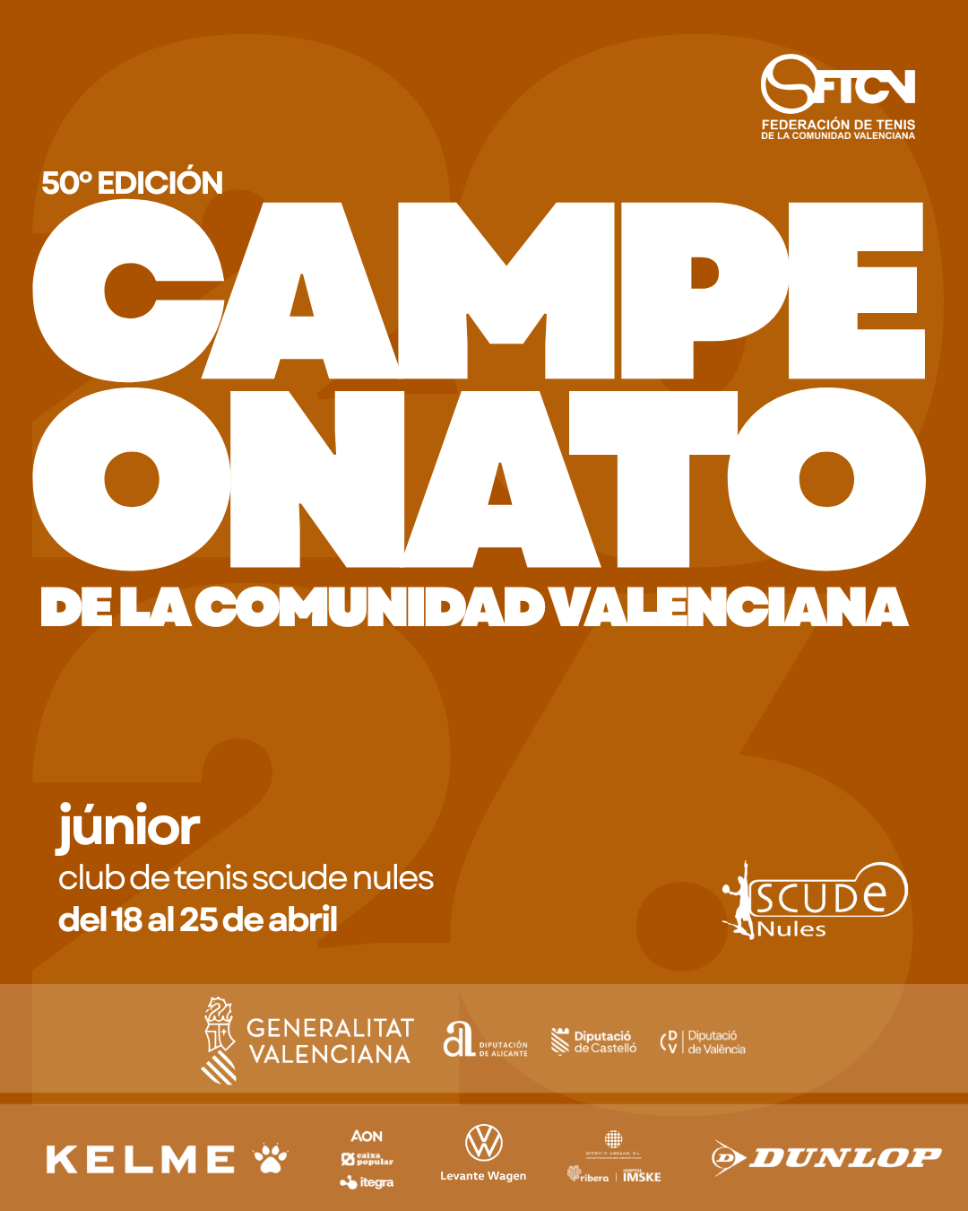Cartel Campeonato de la Comunitat Valenciana Júnior